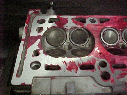 Abrasive disc ruined cylinder head 