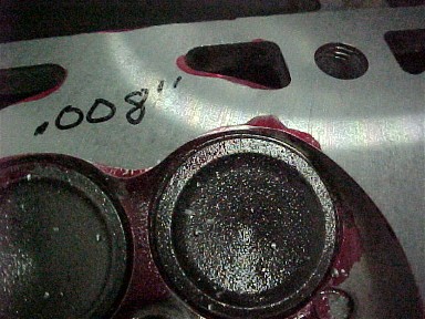 Abrasive disc ruined cylinder head 